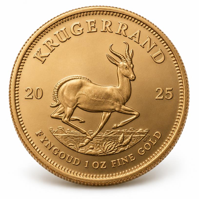 1 oz Gold Krugerrand, illustrative product photograph